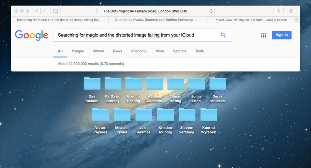 Searching for magic and the distorted image falling from your iCloud <a href="/The_Dot_Project/">TheDotProject</a> bit.ly/2ttL7fJ #london #exhibition