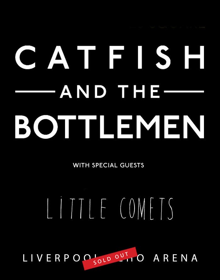 thebottlemen's tweet photo. LIVERPOOL ECHO ARENA TONIGHT SOLD OUT 

Get yourselves in early for @littlecomets https://t.co/91VI4cT5Cc