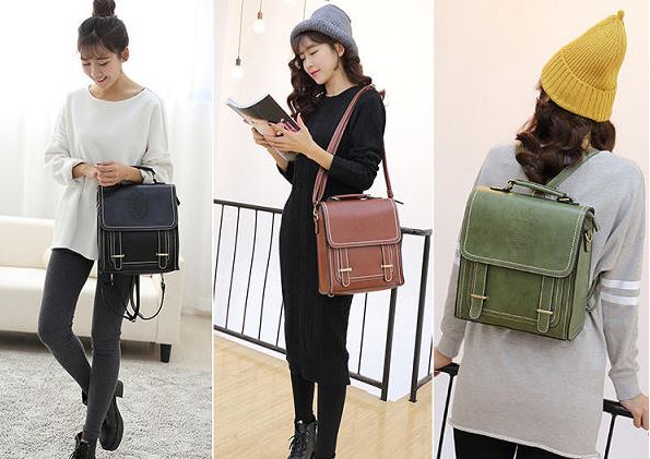 YesStyle's tweet photo. 👍 One #Bag, but 2 uses! Do you like it as a #backpack or a #messagerbag? Maybe, both? 😆 - 80% off NOW: https://t.co/diR7LaAy0j https://t.co/0zTeUOU1AF
