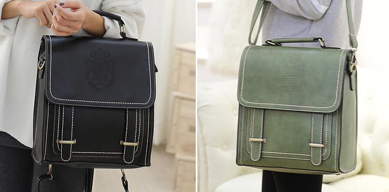 YesStyle's tweet photo. 👍 One #Bag, but 2 uses! Do you like it as a #backpack or a #messagerbag? Maybe, both? 😆 - 80% off NOW: https://t.co/diR7LaAy0j https://t.co/0zTeUOU1AF