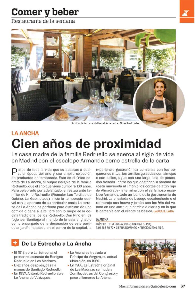 Gracias a La Guia del Ocio por este reportaje con tanto cariño.