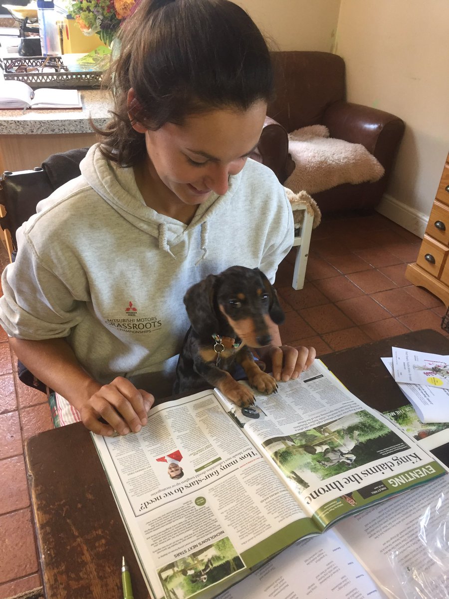 Walter reading up on this eventing malarkey and following <a href="/kittyeventing/">Kitty King</a> with interest after being with <a href="/SculptureSarah/">Sarah Coward</a> and Ceylor LAN today