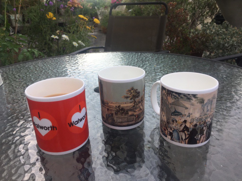 Testing out newly arrived #ilovewalworth mugs for sale <a href="/WalworthSociety/">Walworth Society</a> get yours at walworthfestival#1 tomorrow!