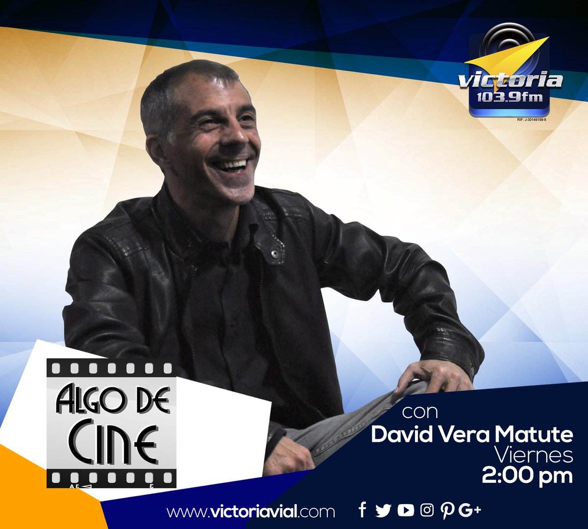 Victoria FM (@victoria1039fm) on Twitter photo Ya comienza <a href="/AlgoDeCine/">Algo de Cine</a> con <a href="/DVeraMatute/">David Vera Matute</a>. El espacio de #Victoria1039FM dedicado al séptimo arte. ¡Sintoniza! ow.ly/qsbiJ Ya comienza <a href="/AlgoDeCine/">Algo de Cine</a> con <a href="/DVeraMatute/">David Vera Matute</a>. El espacio de #Victoria1039FM dedicado al séptimo arte. ¡Sintoniza! ow.ly/qsbiJ