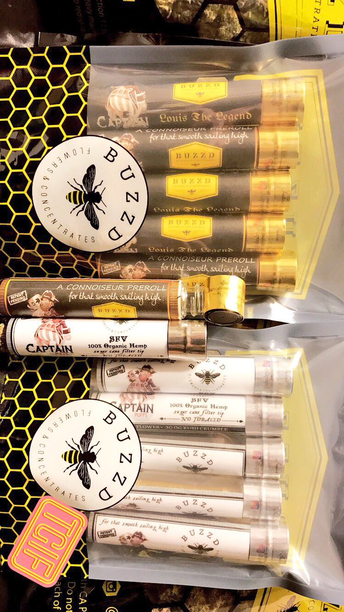 HoneyvilleLA's tweet photo. #TGIF #prerolls #wakeandbake #cannabis #weed #weedporn #captainpuffs #marijuana #medicalmarijuana #meds #getbuzzd ๐๐จ๐จ https://t.co/Nc0w6KyOJ2