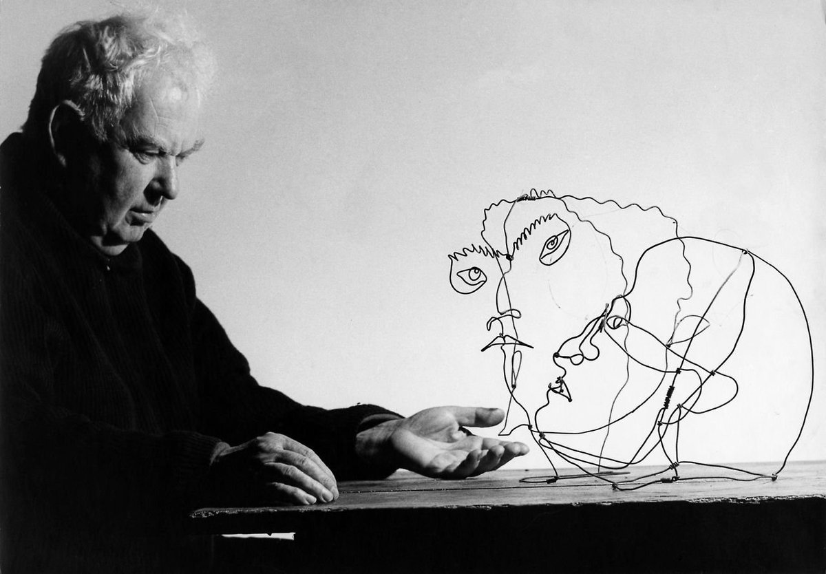 #AlexanderCalder
"Esculturas de Alambre"
Foto:Ugo Mulas,1963