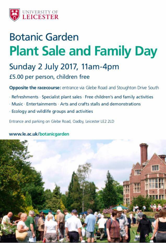 Plant Sale &amp; Family Day this Sunday - free parking at the racecourse #oadby #wigston #Leicester