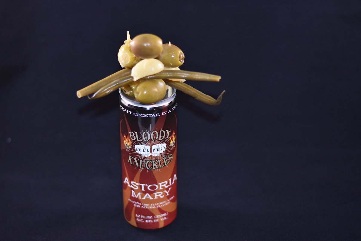 Bloody Mary in a can with Bloody Knuckles Bloody Mary Mix. Oregon's first canned cocktail #bloodymary