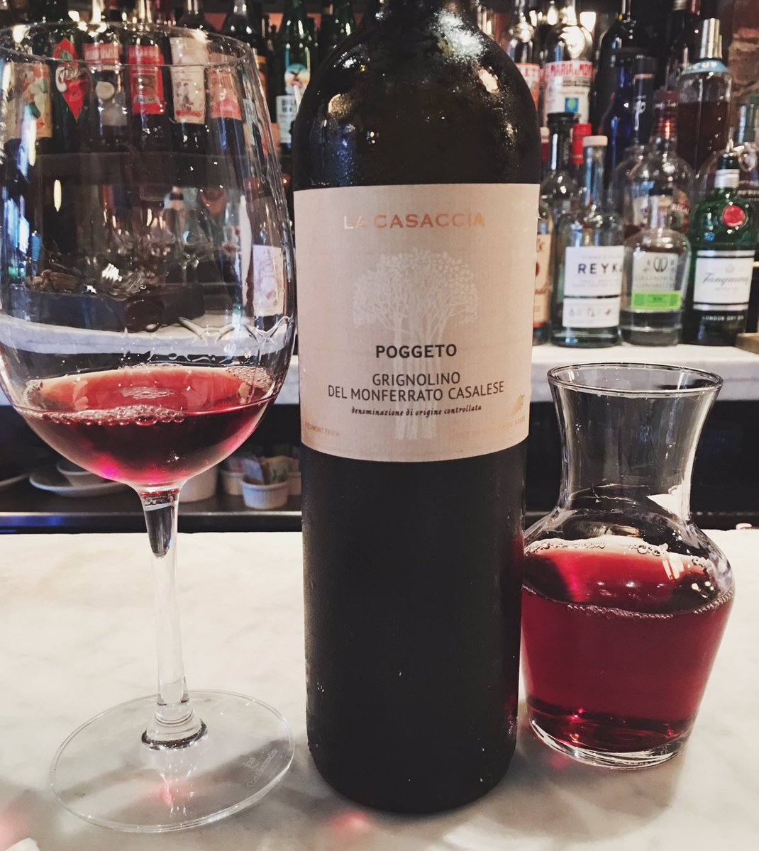 Beating the heat with chilled #grignolino wild berries, white pepper and a hint of balsamic, incredibly refreshing <a href="/LupaOsteria/">Lupa Osteria Romana</a>