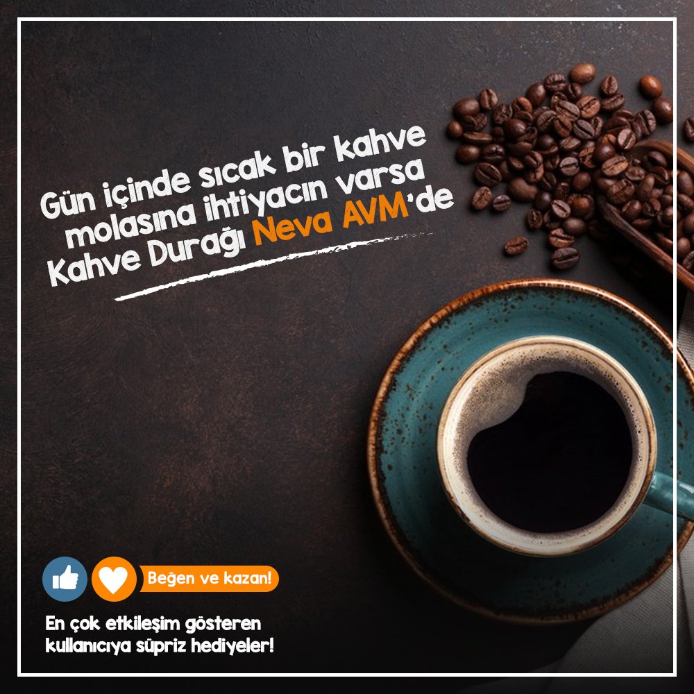 nevaoutlet's tweet photo. Gün içinde bir molaya ihtiyacın varsa Kahve Durağı Neva AVM'de! #neva #avm #sultangazi #yaz #tatil #frozen #muhabbet #kahve #durağı https://t.co/q7Fe4gObUr