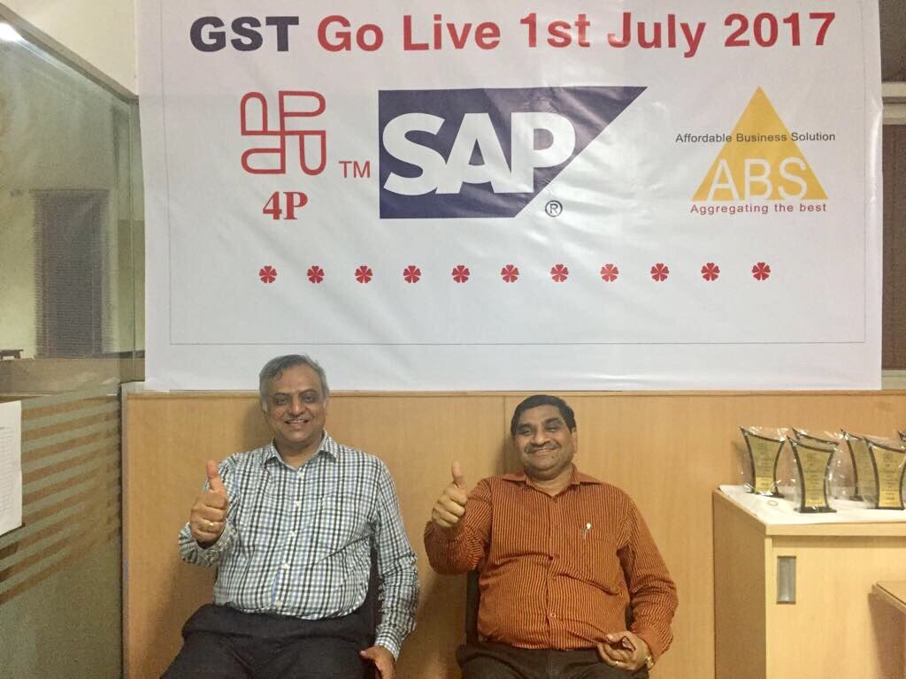 anil_marali's tweet photo. Congrats!! @ABSBaadal for helping customer Four P to generate 1st Tax invoice after #GST rollout at 12.05am using #SAPBusinessOne @SAPIndia https://t.co/XpeZg7og7D