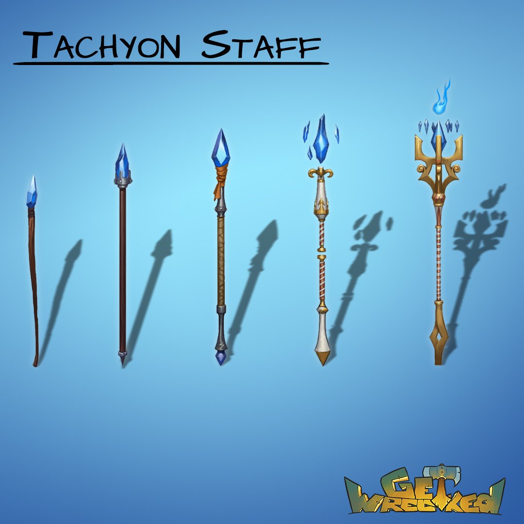 Shifter Mage's Tachyon Staff. Lvls 1-5! #indiedev #indiegame #mobilegame