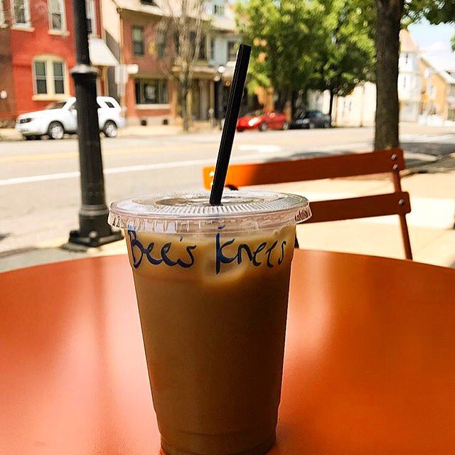 thewisebean's tweet photo. Perfect start to a holiday weekend!! #beeskees #latte #vegan #newstreet #bethlehem #lehighvalley https://t.co/VSRJSc9A6Z