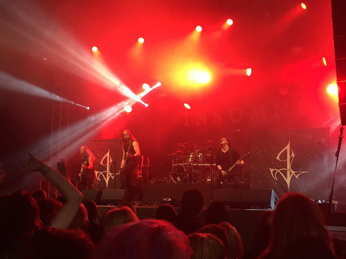 ISMMSOfficial's tweet photo. The Tuska festival rocks! 🤘🏻 Here's @insomniumband  slaying #mhmconf2017 https://t.co/G8gsG2m5l0