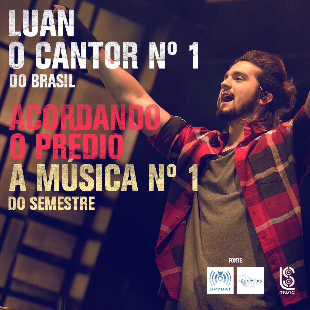 centraldoluan's tweet photo. "Acordando o Prédio" A música mais tocada do SEMESTRE nas rádios! Obrigado fãs, emissoras e parceiros que fazem dessa música um hit! https://t.co/npK2X5Ym8g