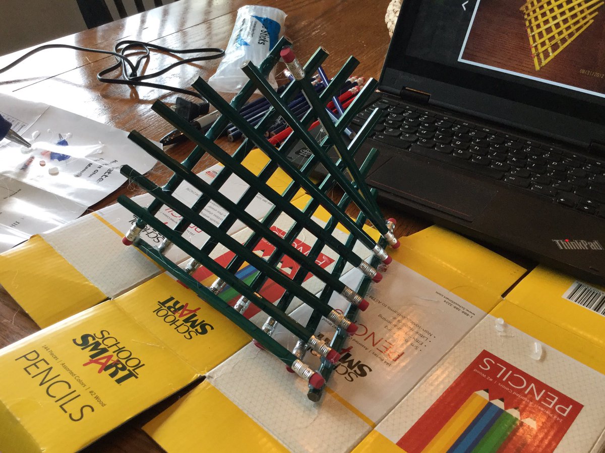 reinhard_jason's tweet photo. Going to do one a day....4 more to go!
#geometricconstructions #gluegun https://t.co/tC72mgz47z