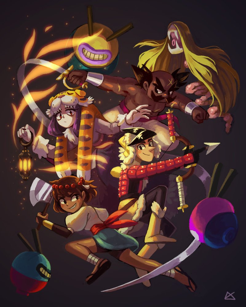 IndivisibleRPG's tweet photo. Happy #FanArtFriday! This week features Ajna and the #IndivisibleRPG crew teaming up for battle! Full gallery https://t.co/OeG1ruPd8k https://t.co/udNivaDboK