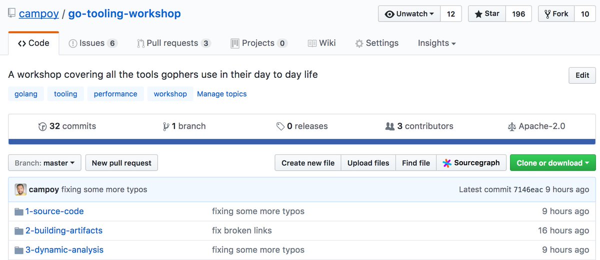 francesc's tweet image. Learn the tools that make your #golang programs better!
linters, formatters, debuggers, profilers, tracers, and more
github.com/campoy/go-tool…
