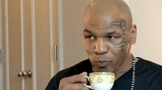 Tea drinkers come in all shapes and sizes! Happy Birthday Mike Tyson  