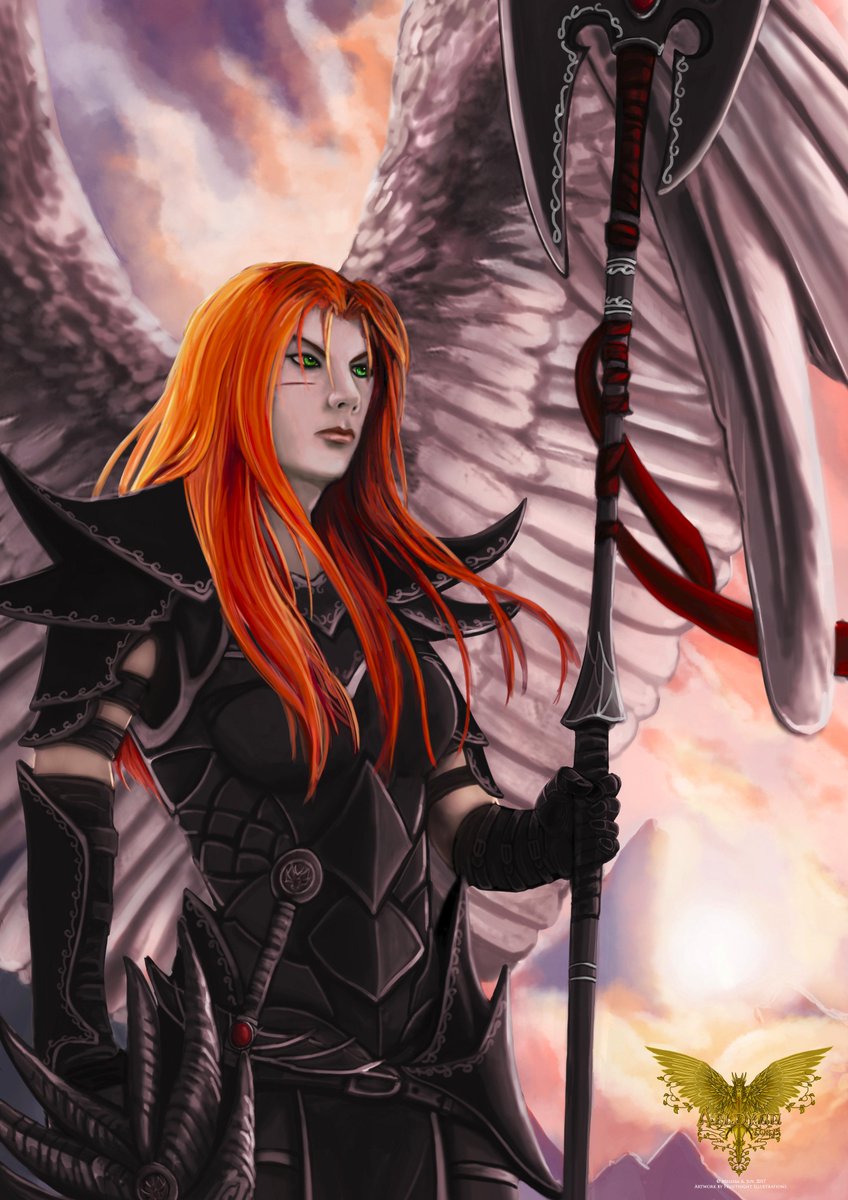 DefineImagineMJ's tweet photo. A new phenomenal piece of #fantasyart done by @froztnight; this one of the formidable Kaesan'Drahknyr Melkhar. #keysoftheorigin #epicfantasy https://t.co/g7htAh5HyV