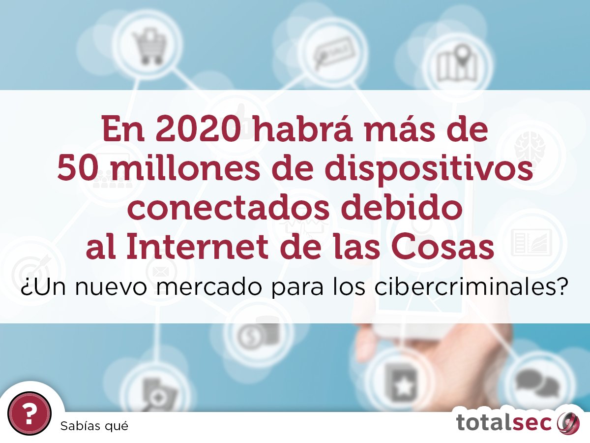 totalcybersec's tweet photo. #TipsTotalsec Revisa la seguridad de tus dispositivos conectados a la Red (Internet de las Cosas), puedes ser víctima de un #ciberataque https://t.co/1QcGWIfazz
