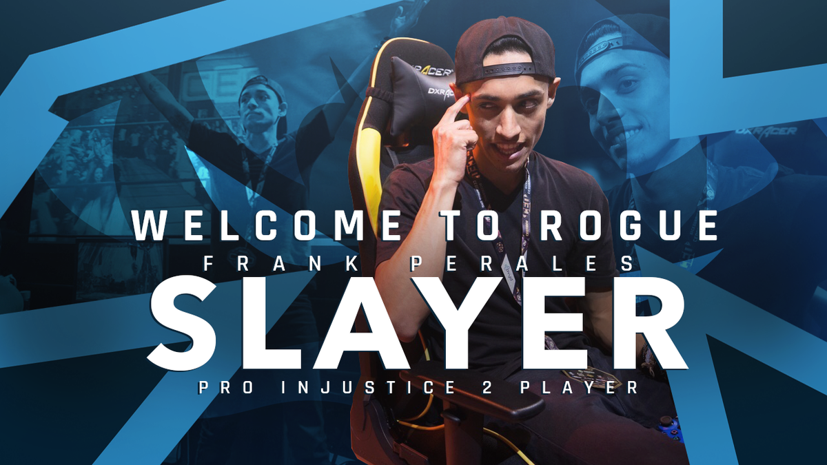 NAVILeague's tweet photo. Today we open a new chapter in the book of Rogue. Please join us in welcoming @InjusticeGame player, @MFSlayer, to the family! 

#WeAreRogue https://t.co/mladOe1g0S
