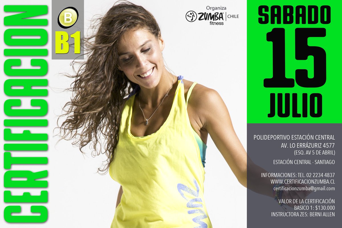 Zumba_Chile's tweet photo. Basic 1
Esta capacitación inicial te dará las herramientas que necesitas para liderar tus propias clases de Zumba®. https://t.co/qAouTk6S2N https://t.co/xiOo5fwl8P