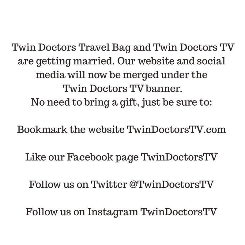 twindocstravel's tweet photo. WE ARE GETTING MARRIED!! Please head over to @TwinDoctorsTV this account will no longer exist. https://t.co/p9LR7zZP9g