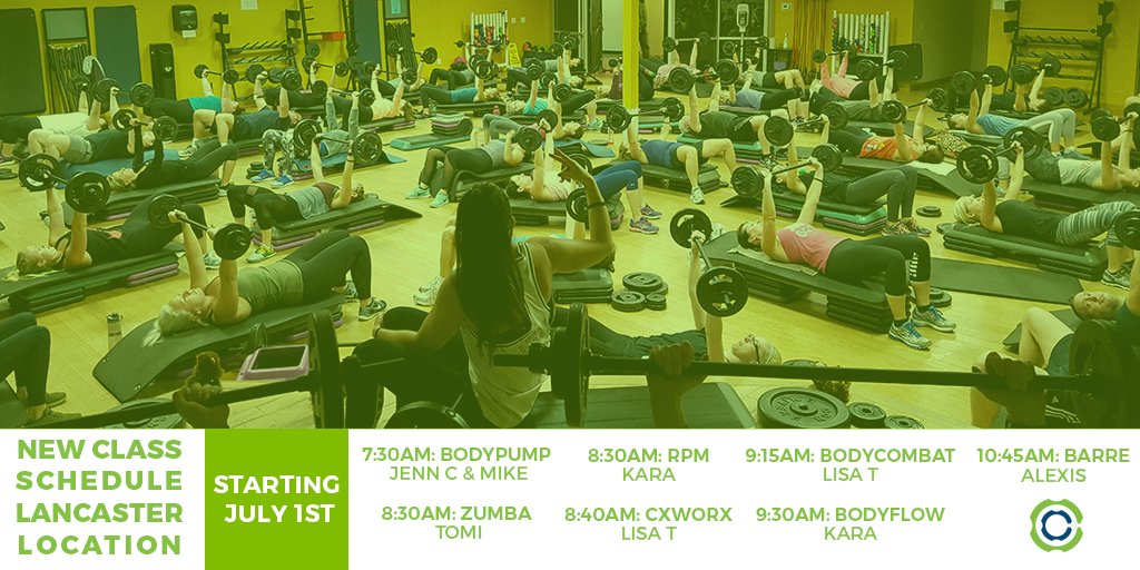 Our new Saturday class schedule for Lancaster!