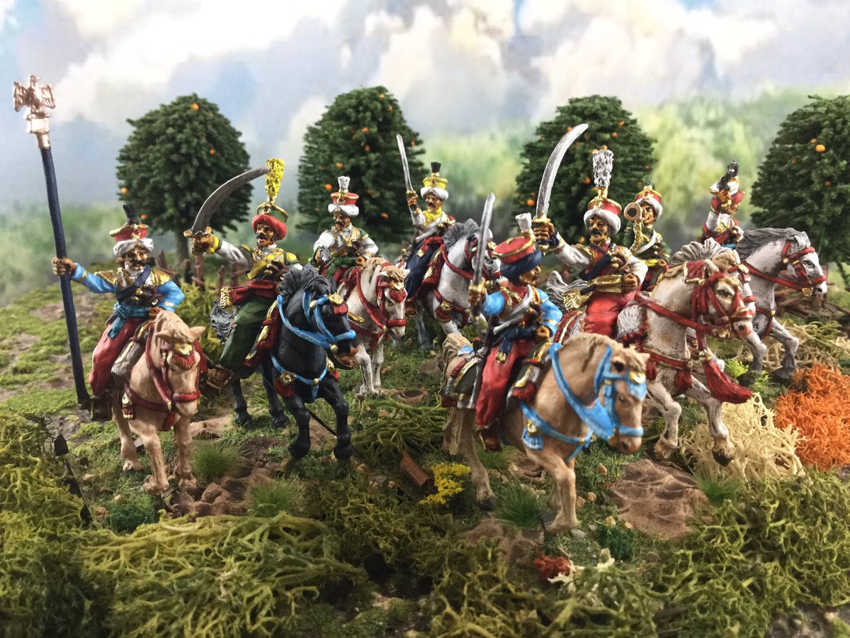 Oldwargamer's tweet photo. Finally completed the next cavalry unit for my #French #Napoleonic #ImperialGuard Division, the #Mamelukes @GRINGO40S #wargames #wargamer https://t.co/gujW60X3M2