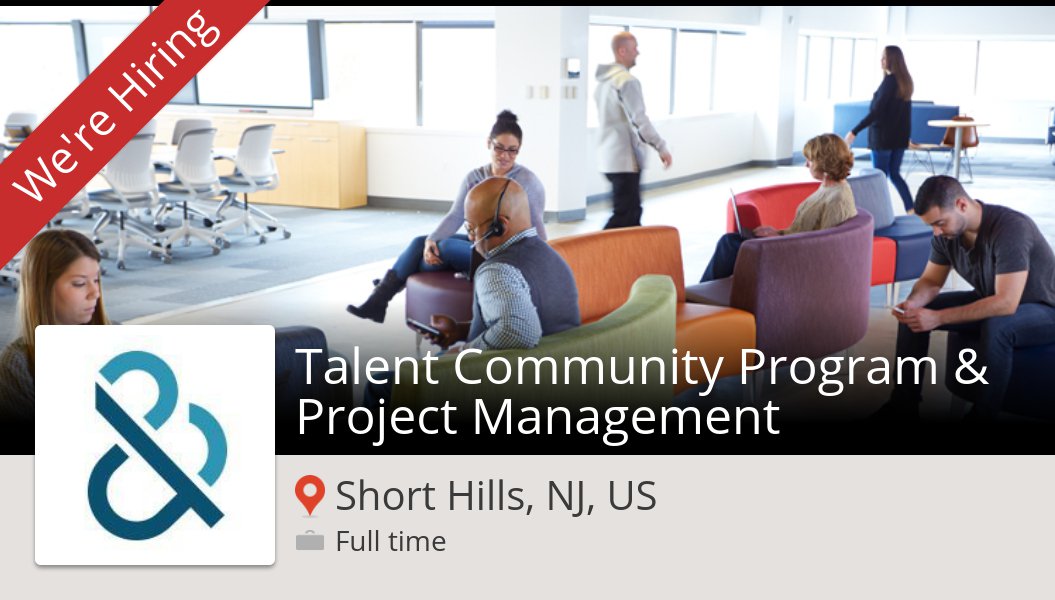 Talent #Community Program &amp; Project #... at #DunBradstreet in #ShortHillsNJUS #job workfor.us/dunandbradstre… #teamdnb