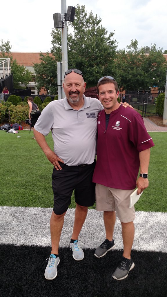 coachgregweb's tweet photo. Want to run the premier camp in the country? Get a @SpfldCollege degree Great to see @CoachPapas @NEEliteFootball. @SCfootball_ #scnetwork https://t.co/QBX4eumEPx