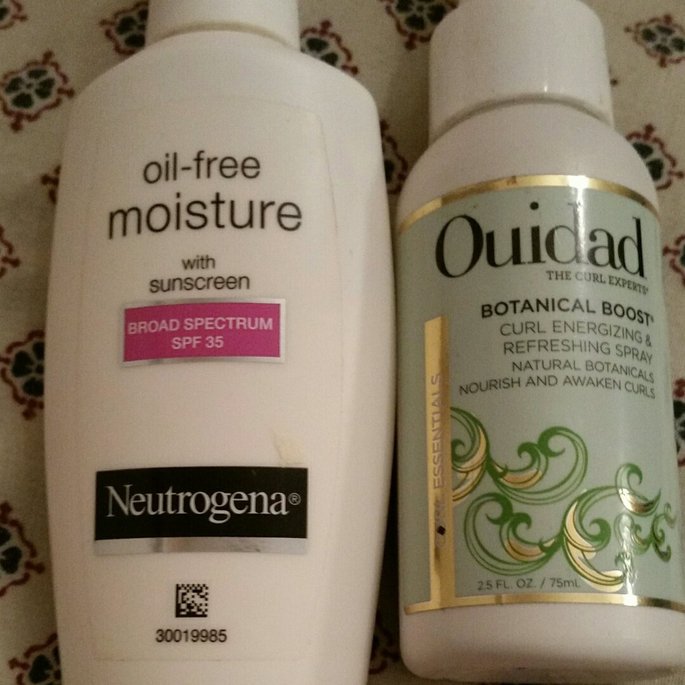 intimidator_nik's tweet photo. #Neutrogena oil-free moisture with sunscreen daily with SPF 35.  

#Ouidad Botanical Boost Curl Energizing and Refreshing Spray. https://t.co/IcoQM0btH0