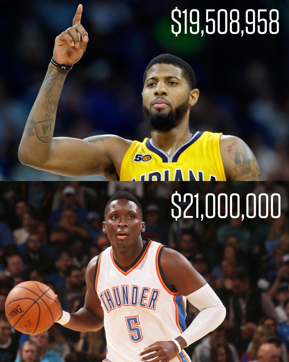 espn's tweet photo. The Thunder actually SAVED money by trading for Paul George. https://t.co/bOHYeQS5iT