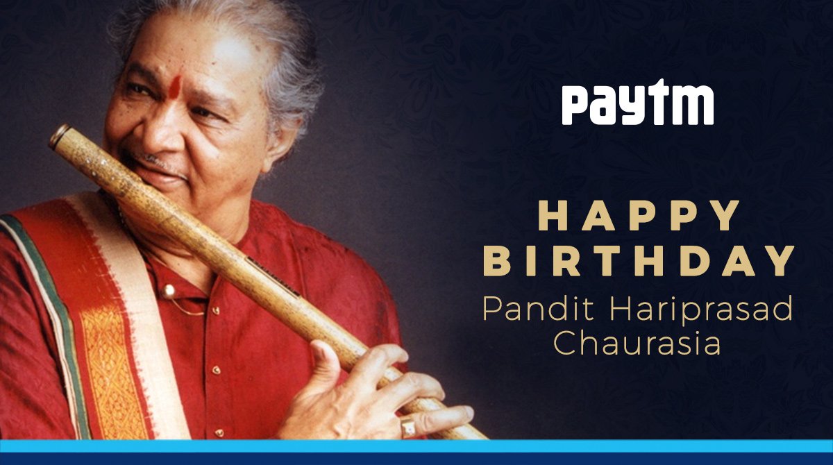 A very Happy Birthday to the musical maestro, Indian classical flautist, Pandit Hariprasad Chaurasia 