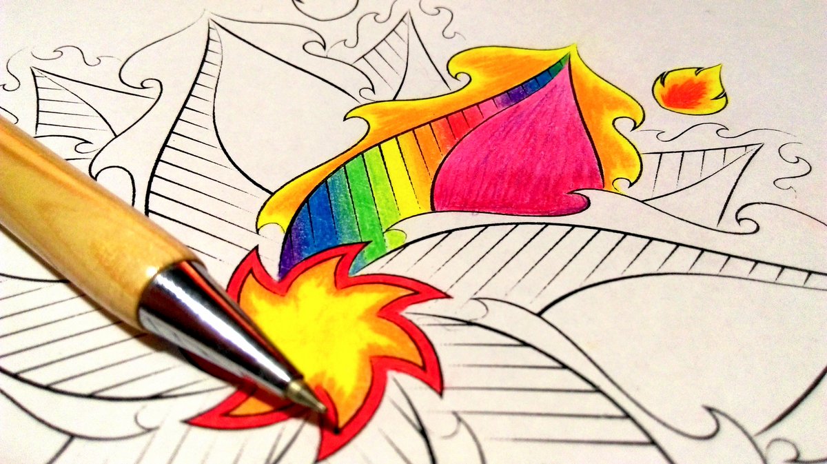 ColorWithJade's tweet image. Test coloring my next mandala :D