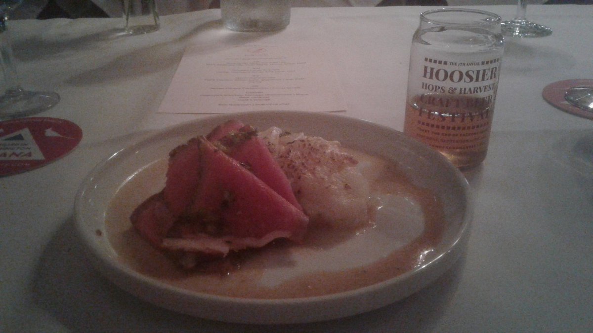 Cocktail pairing dinner... amazing flavors. Thanks Story Inn!!! With Cardinal Spirits.