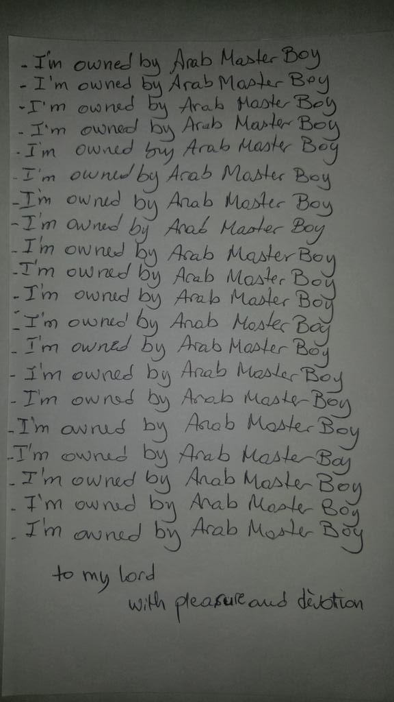 ARABMASTERBOYsl's tweet photo. You have proof your woth to your master @ArabMasterBoy1 and give him your daily tribute. Because we were born to serve and worship him. https://t.co/SsjLHHj7vh