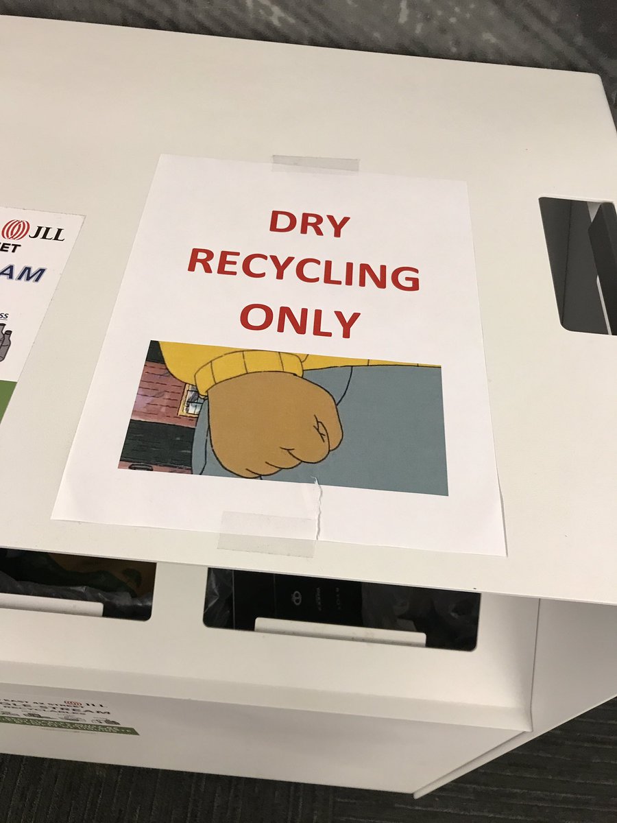 jaymesue84's tweet image. garbage can removal situation at the office has escalated #garbagegate