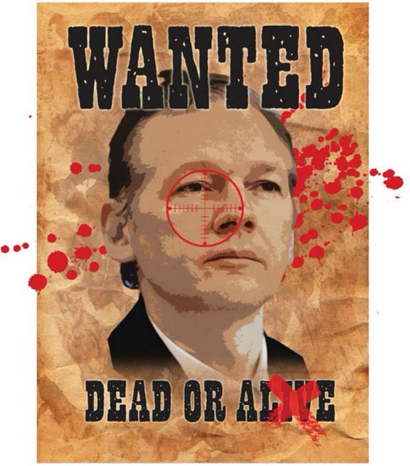 Кинуть клич. Свободу Джулиану Ассанжу плакат.