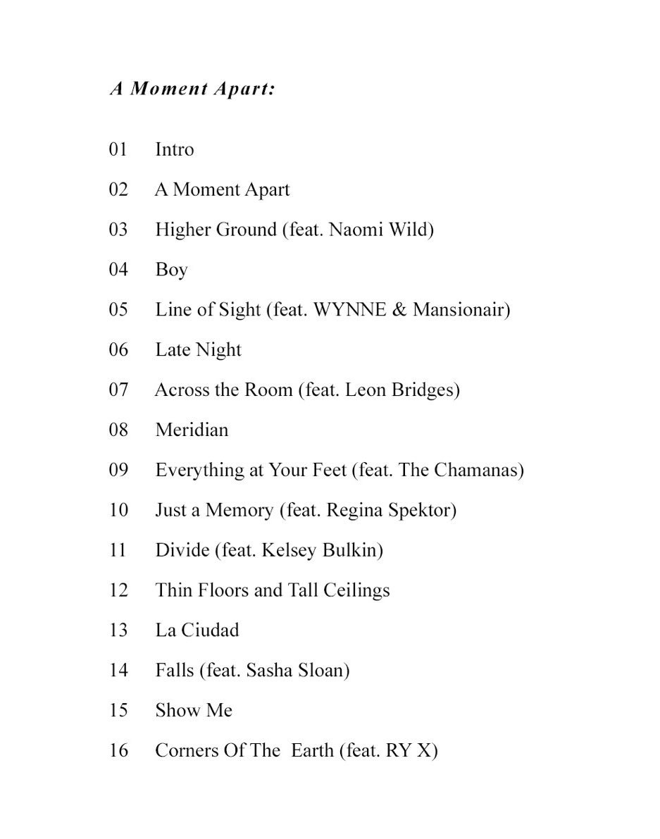 Odesza A Twitter Tracklist For A Moment Apart