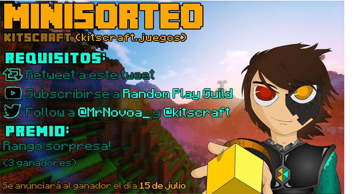 InspImage_'s tweet photo. ⚠️Aquí esta los requisitos para que participen en el mini-sorteo de @kitscraft  !⚠️
Canal RandomPlayGuild:  https://t.co/0J0QIo8XZR …

Luck🍀 https://t.co/Wf8K0inBo9