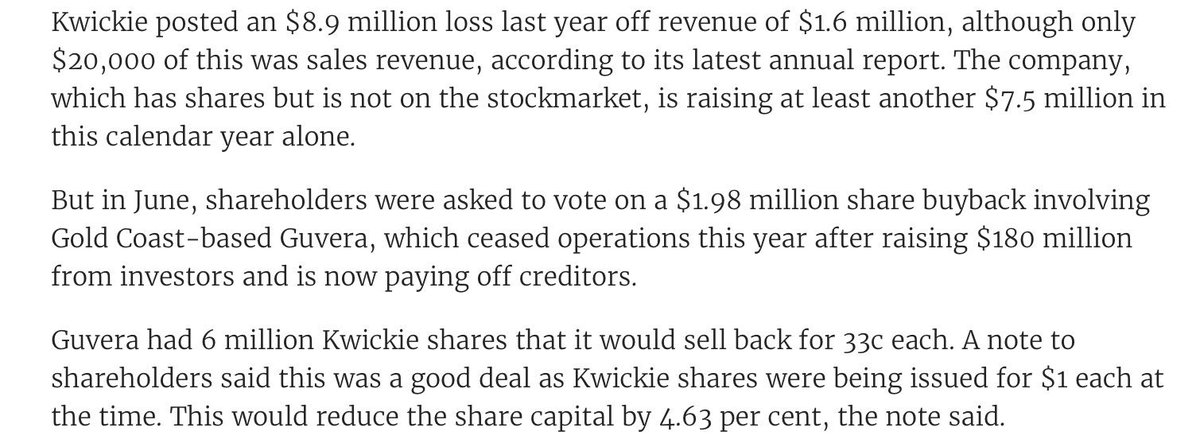 sbxr's tweet image. There appears to be nothing right about this.
Raising $7.5m but buying back shares?

couriermail.com.au/business/guver…