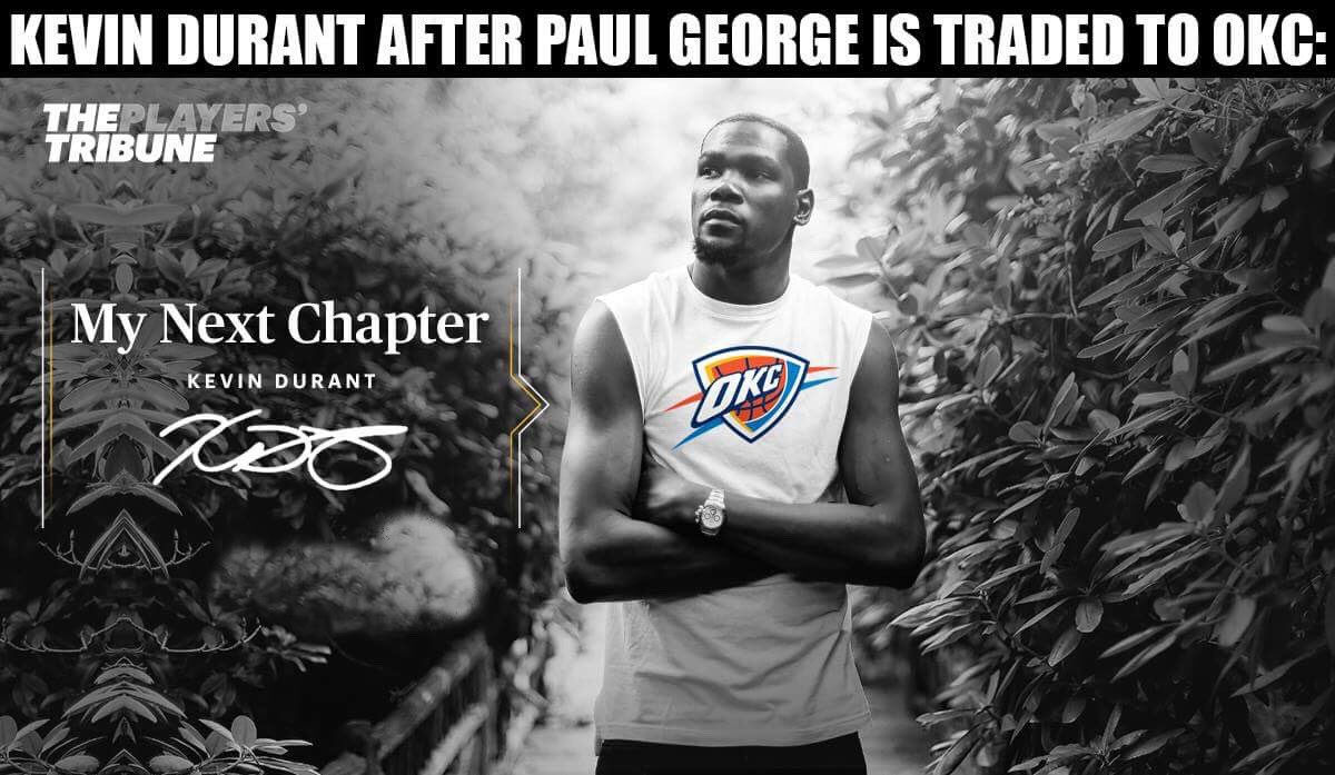 BREAKING: Kevin Durant on the move again.