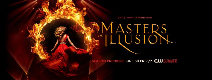 Only 30 minutes until the West Coast Premiere of Masters of Illusion! Get ready for the MAGIC of Season 4. <a href="/cw_illusion/">Masters of Illusion</a> <a href="/Mastersofillus/">Masters Of Illusion</a>