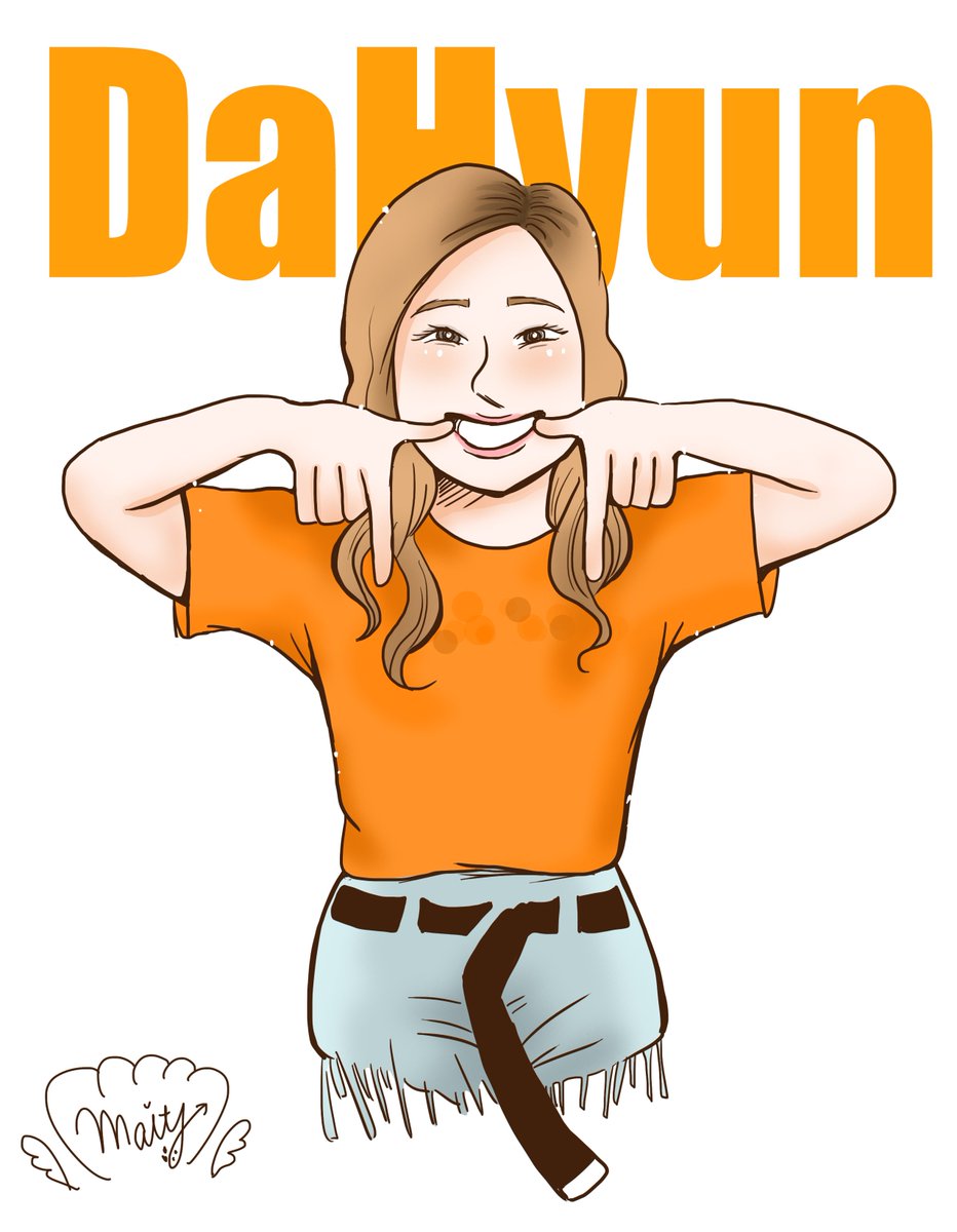 Maity على تويتر Twice Tt ダヒョン Twice Tt 다현 Dahyun ダヒョン Fanart Twice日本デビュー おめでとうございます
