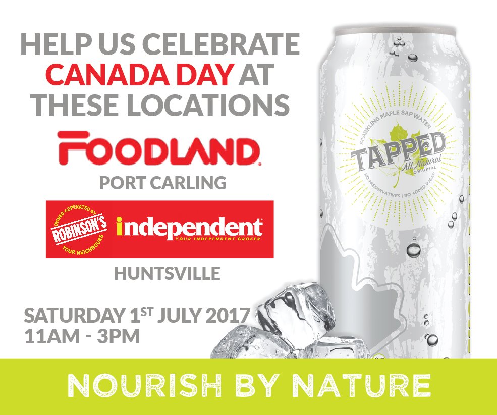 TappedMaple's tweet image. Come and celebrate Canada day! #muskoka #maplewater🍁💦 #tappedmaplewater #allnatural #longweekend #canada150 #cottage #canadaday🇨🇦 #canadian