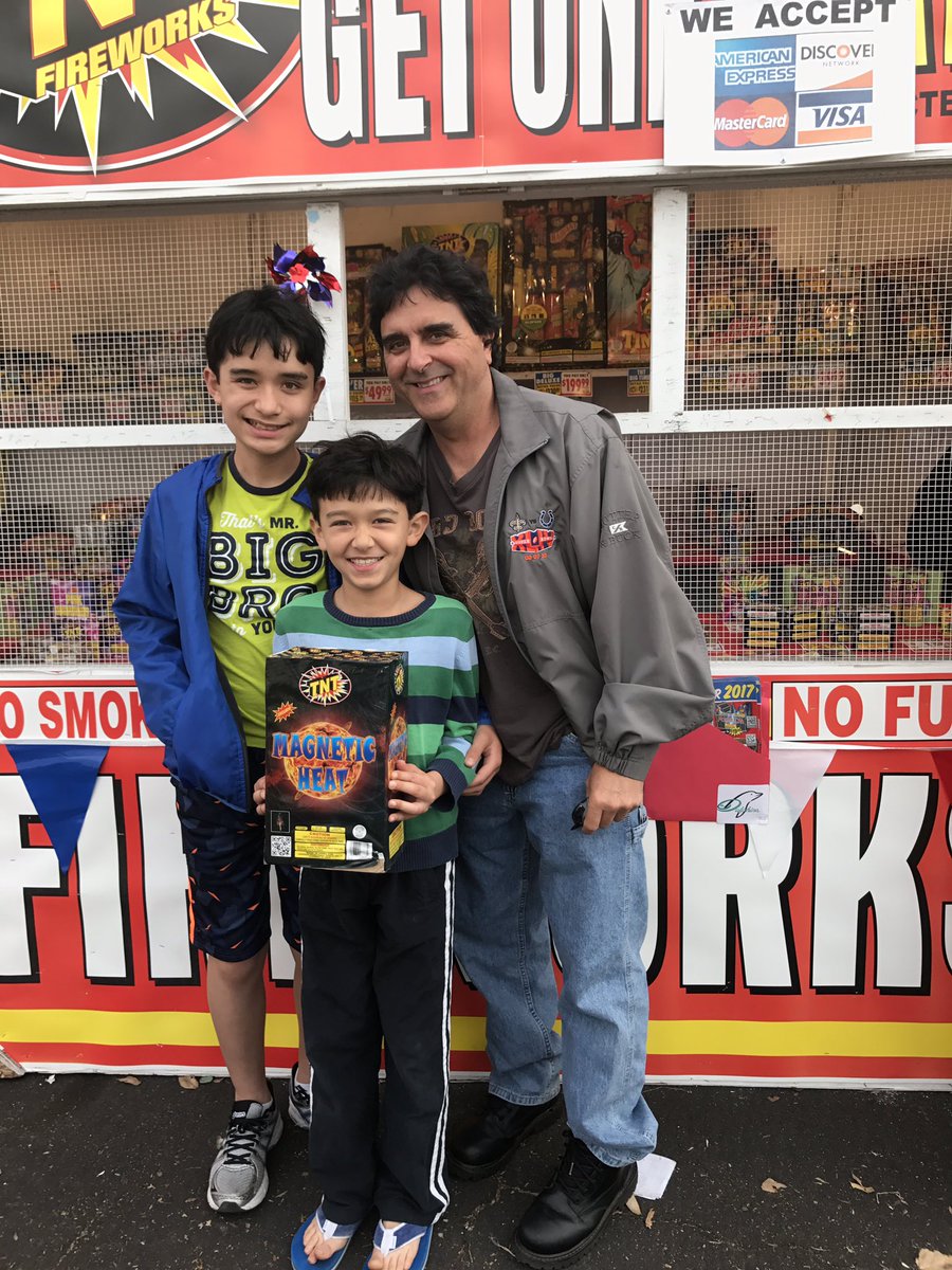 SeaDolphins's tweet photo. The Herald's very own @JohnJDevine  stopped by the booth with his family to buy some fireworks and support The Dolphins! #theherald #SEA https://t.co/3OFqC850HR