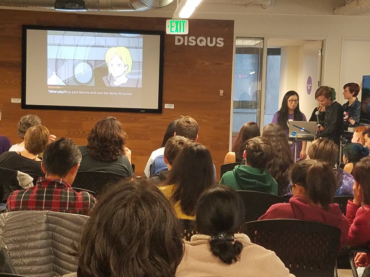 MavenYouth's tweet photo. Maven youth present the games they developed today - amazing creativity and skill from the next gen of #queertechies! https://t.co/eJGcyznClk