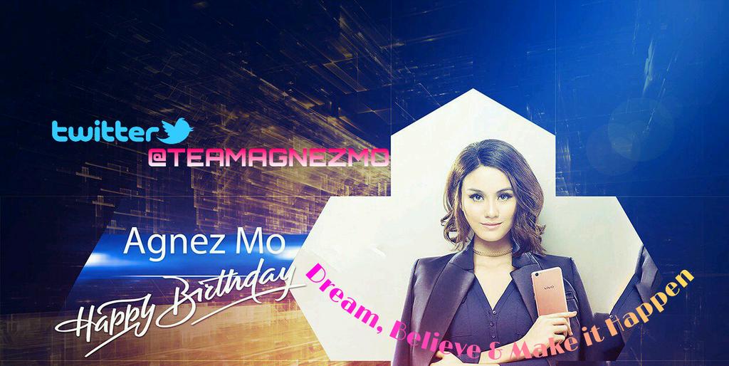 TEAMAGNEZMO's tweet photo. Happy Birthday #1 Queen of 🆔 @AGNEZMO 🎂🎈🎁 
|IG: TeamAgnesMonica FB: TEAM AGNES MONICA |
DREAM BELIEVE &amp; MAKE IT HAPPEN
#HappyBirthdayAGNEZMO https://t.co/PdJhVuGumB
